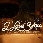I Love You Neon Sign for Valentines Day